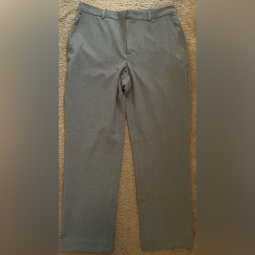 Banana Republic Gray Dress Pants Classic Straight-Leg